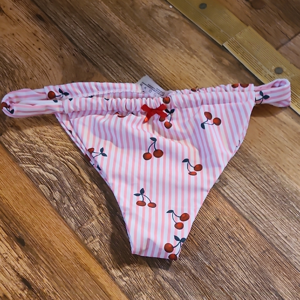 Zaful Pink Cherry Bikini Bottom